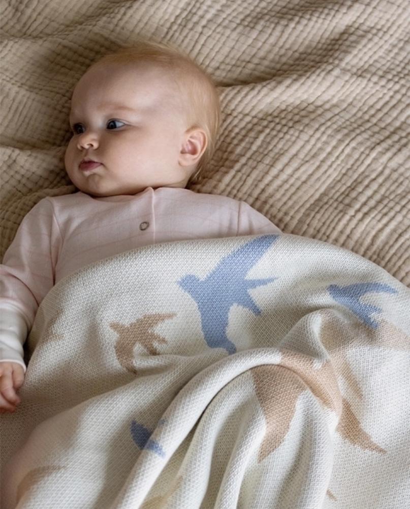 Birds Blanket (80x120 cm) Creamy