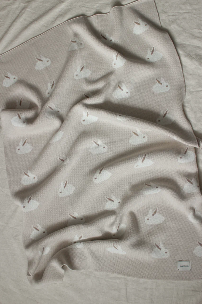 Rabbits Blanket (80x120 cm) Baked Milk