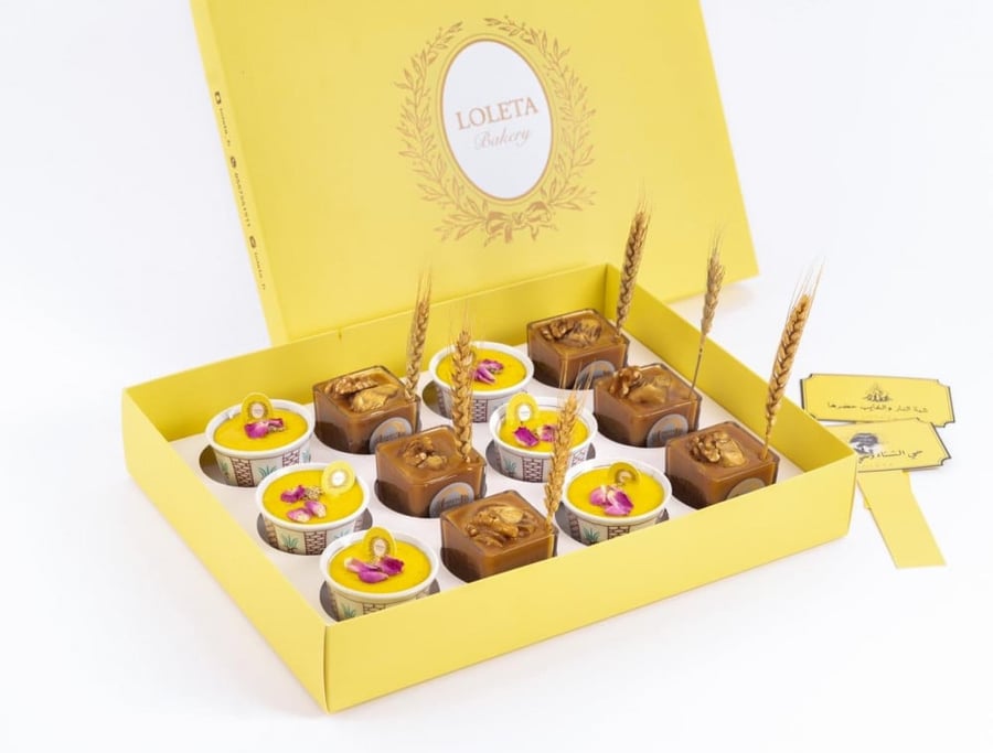 Mix of Agili cups and date pudding