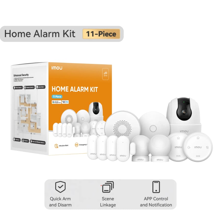 كيت إنذار منزلي ذكي IMOU Home Alarm Kit ZigBee 3.0 مع كاميرا Ranger 2C وحساسات