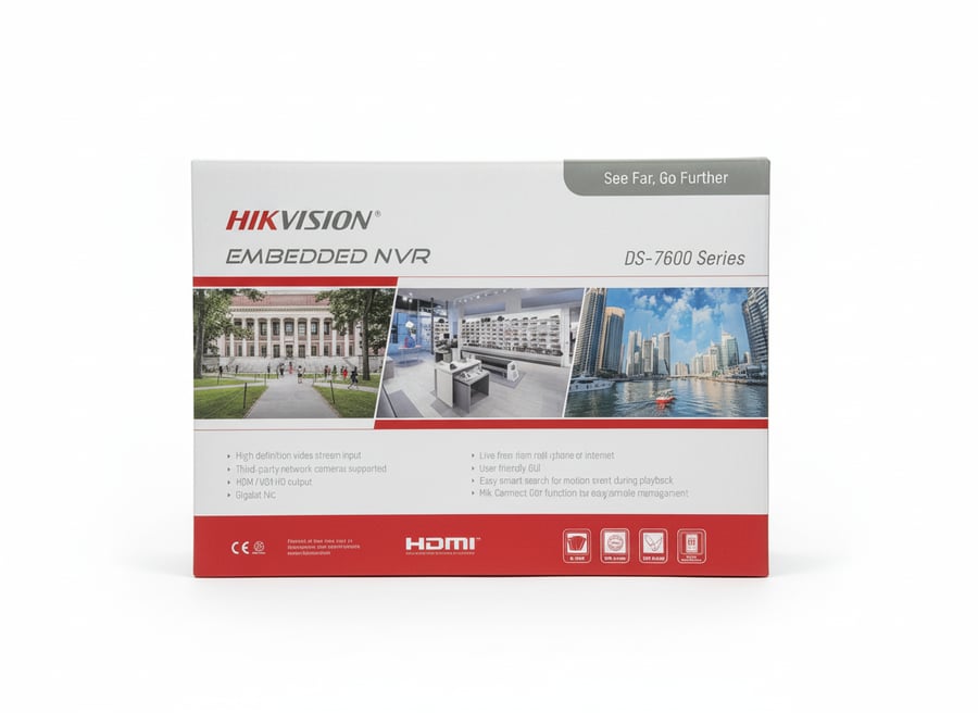 HIK VISION NVR up to 8mp 4k 8ch DS-7608NXI-K1/8P جهاز تسجيل كاميرات مراقبة شبكي