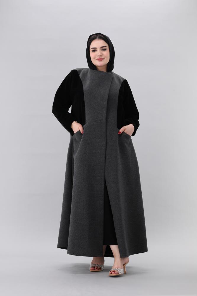 عباية جوخ رمادي