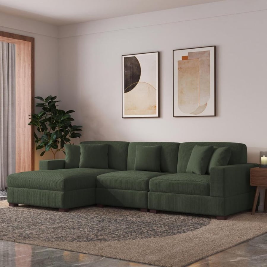 كنب حرف حرف ال كوردروي وخشب سويدي – 300×170×85 سم