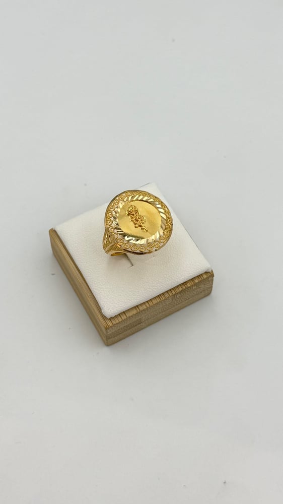 خاتم ذهب صافي عيار 21 الوزن (3.53)