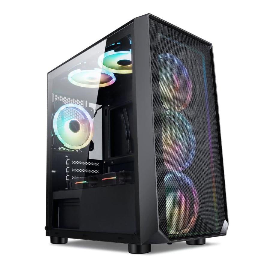 كيس بي سي  power train mid tower / 4 fans