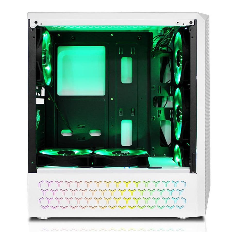 كيس بي سي  power train RGB mid tower / 4 fans
