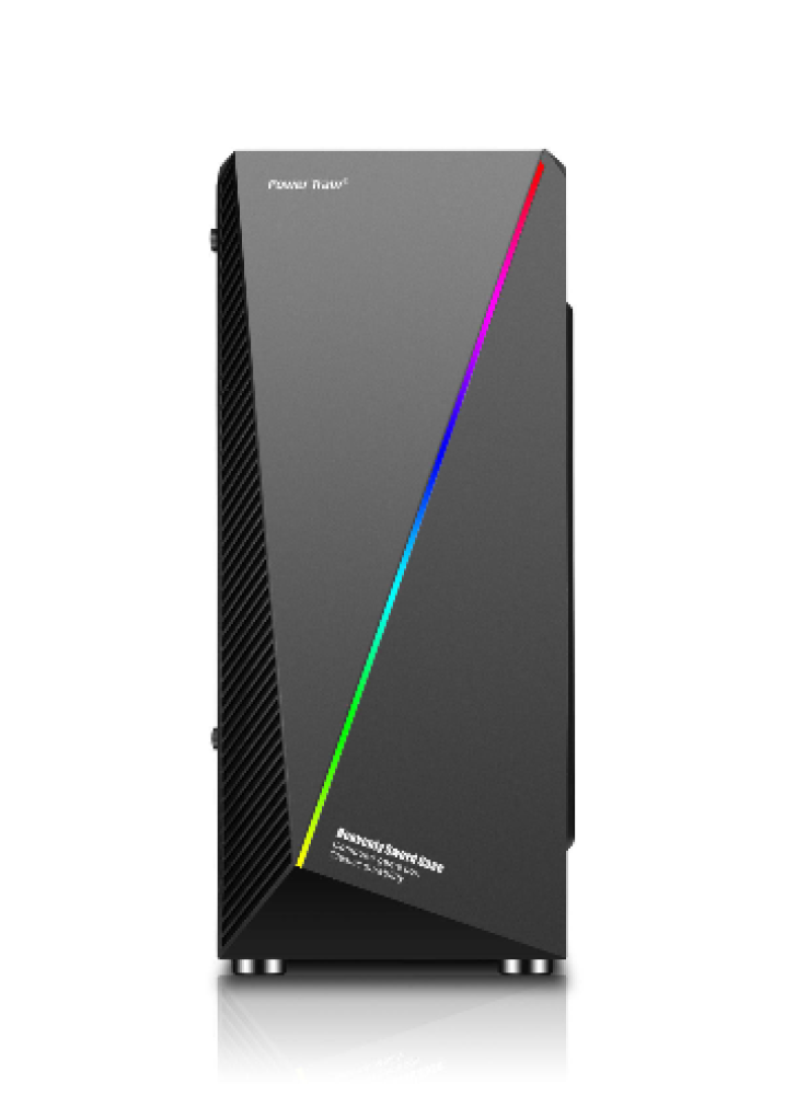 كيس بي سي  power train RGB mid tower / 4 fans