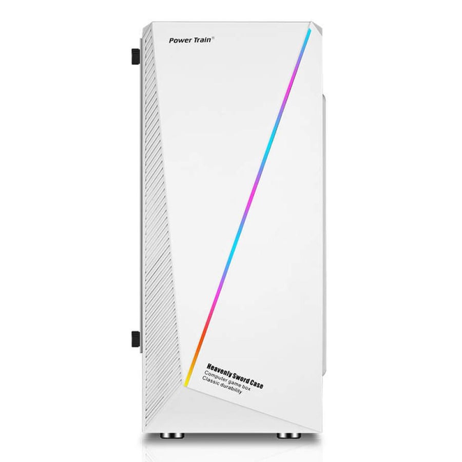 كيس بي سي  power train RGB mid tower / 4 fans