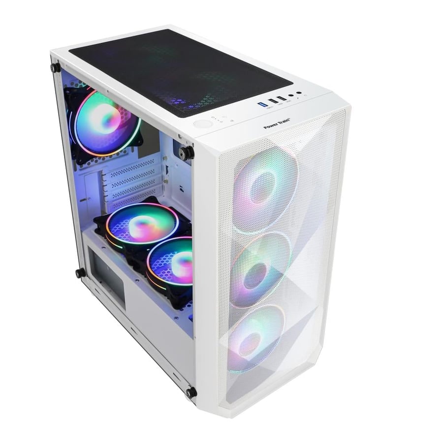 كيس بي سي  power train mid tower / 4 fans