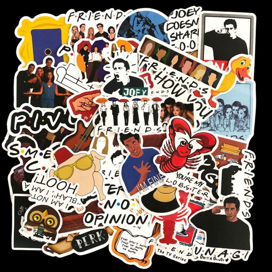 Friends TV series stickers - 50 stickers