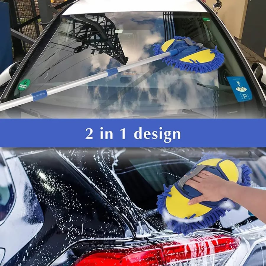 فرشاة غسيل سيارات بمقبض ألومنيوم 41”