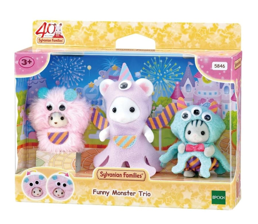 سلفانيان فاميليز مجموعة الثلاثي المرح |  Sylvanian Families Funny Monster Trio