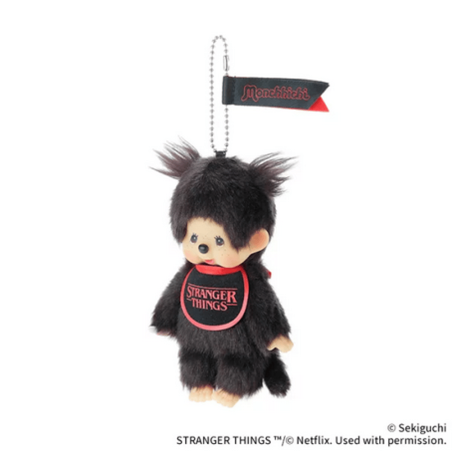 مونتشيتشي دمية مع تعليقة  بالتعاون مع سترينجر ثينقز | monchhichi X  Stranger Things