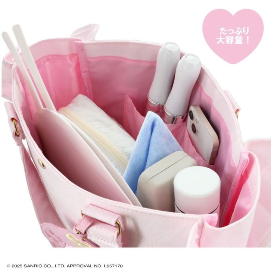 شوبيدو X سانريو حقيبة توت باق ماي ميلودي وكورومي اصدار انجل اند ديفل | My Melody & Kuromi Angel and Devil Series Tote Bag