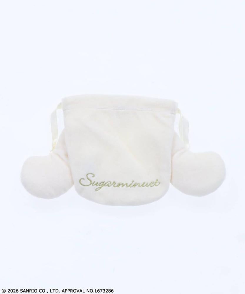 حقيبة برباط فرو شوقر مينويت فرو فلوكي | Sugar Minuet Fluffy Drawstring Pouch