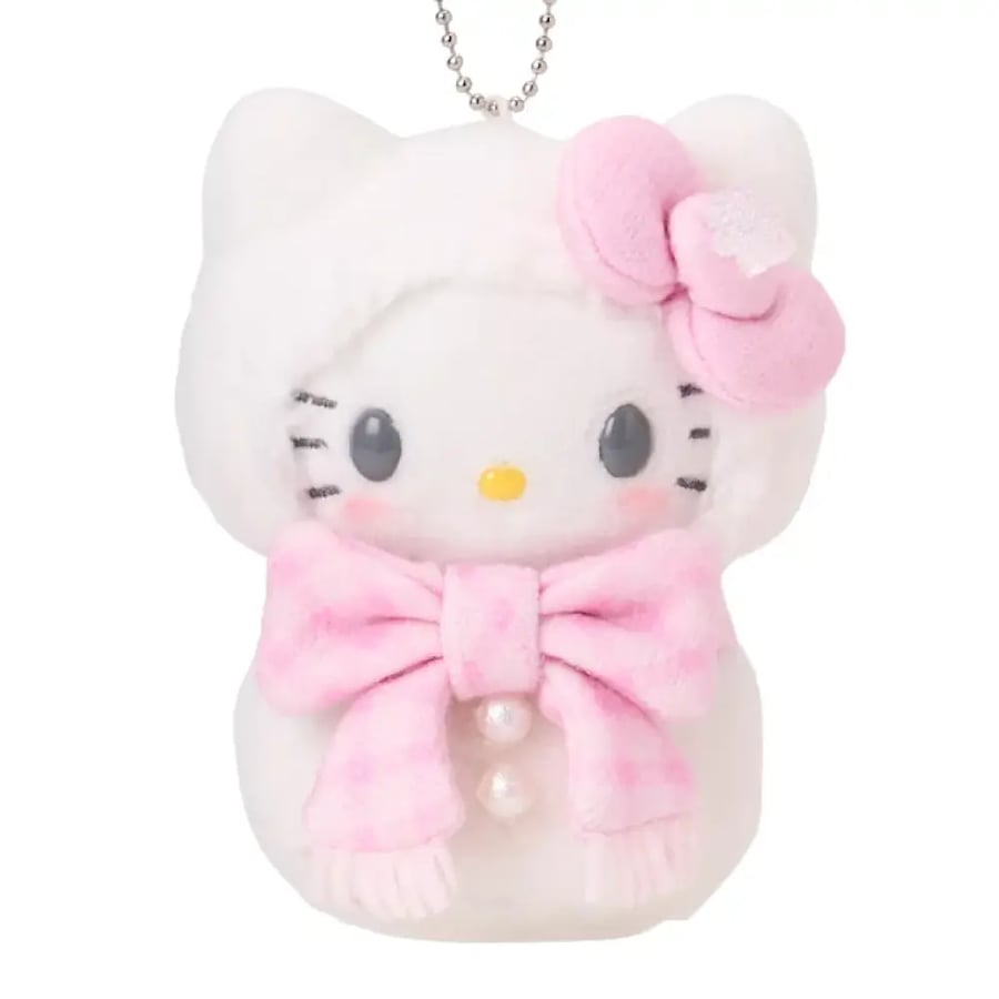 دمية هيلوكيتي اصدار رجل الثلج | Hello Kitty Ramune & Mascot Holder (Snowman)