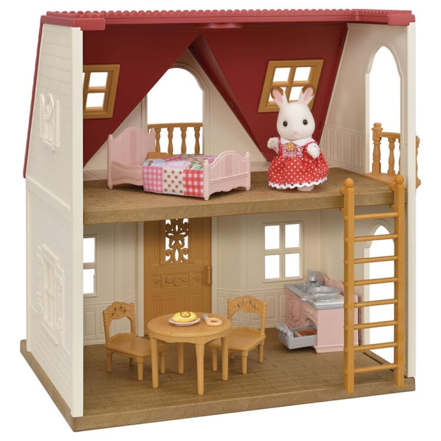 سلفانيان فاميليز الكوخ الدافئ | Sylvanian Families Red Roof Cozy Cottage Starter Home