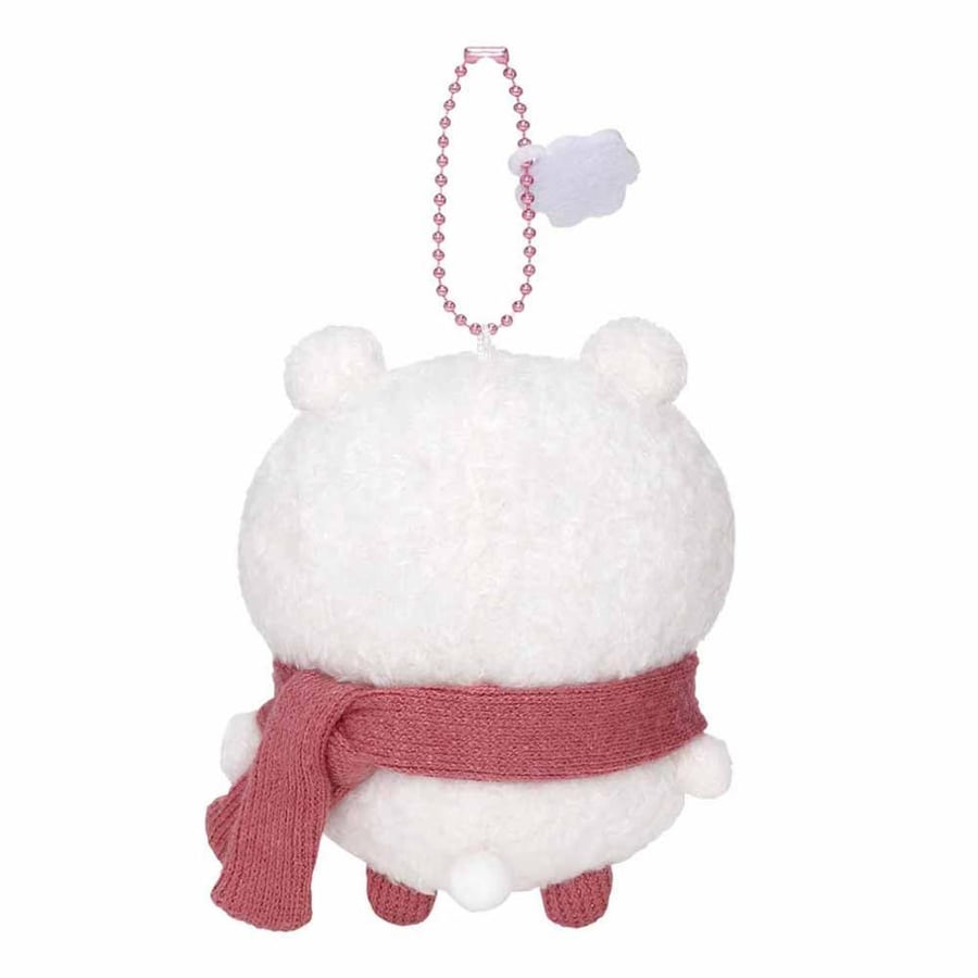 تشييكاوا دمية بحامل معدني – الملابس الدافئة | Chiikawa – warm outfit mascot plushie