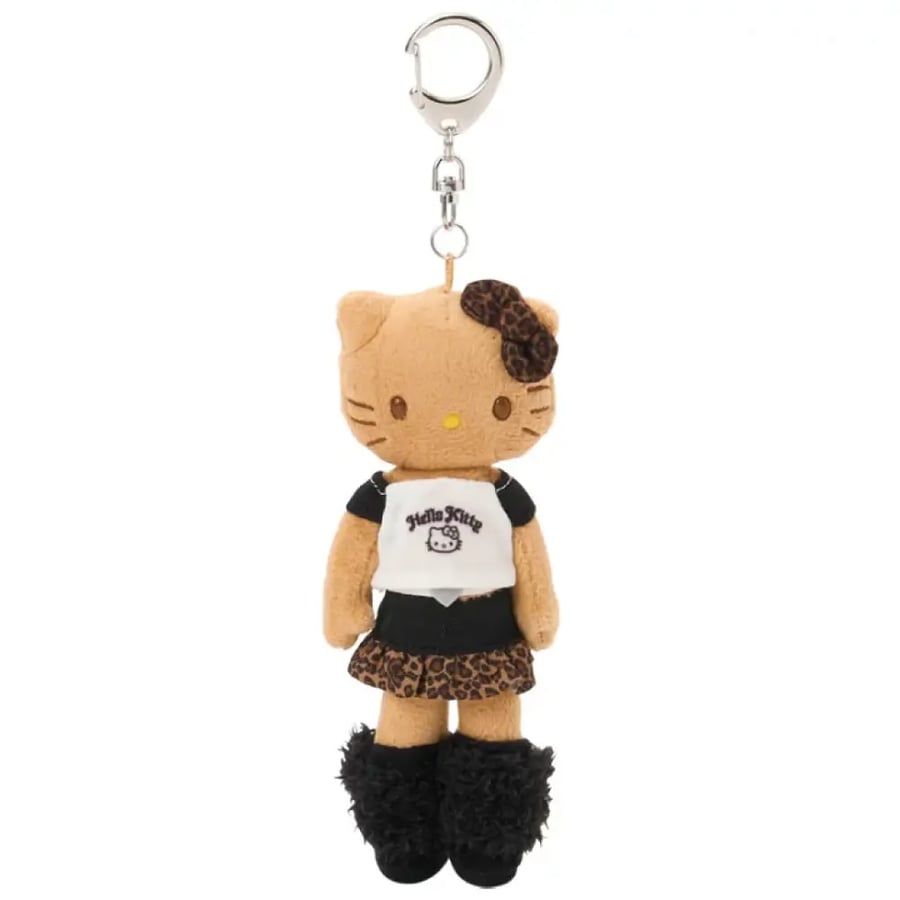 هيلوكيتي - دميه مع حامل معدني قيارو ستايل | Hello Kitty Mascot Holder Gal