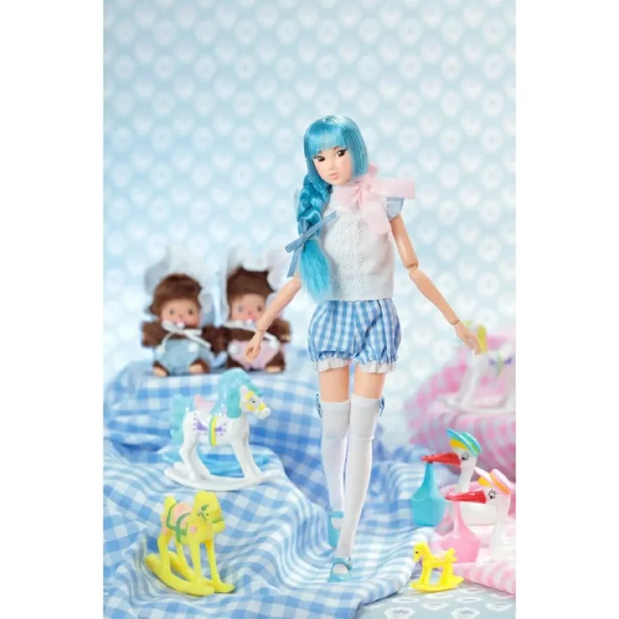 دمية موموكو دول بيبي تشيتشي آيدول – أزرق | momoko DOLL Baby Chitchi Idol Blue