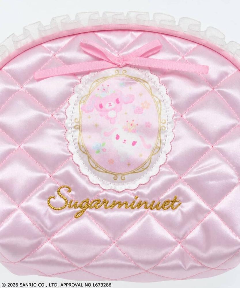 حقيبة دائرية مبطنة شوقر مينويت | Sugar Minuet Quilted Round Pouch