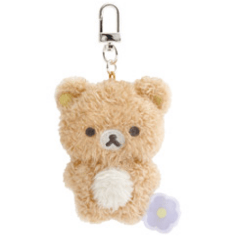 ريلاكوما دمية مع تعليقة اصدار الازهار |  BASIC RILAKKUMA Flower Edition mascot plushie