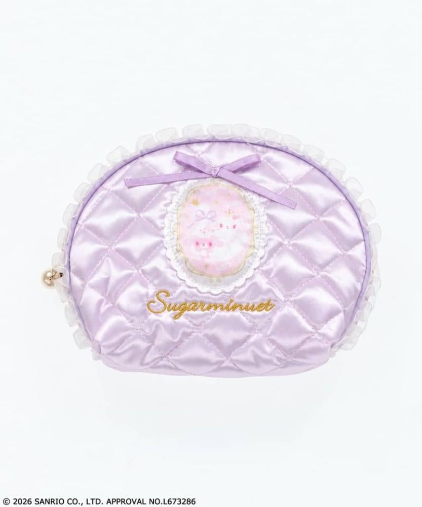 حقيبة دائرية مبطنة شوقر مينويت | Sugar Minuet Quilted Round Pouch