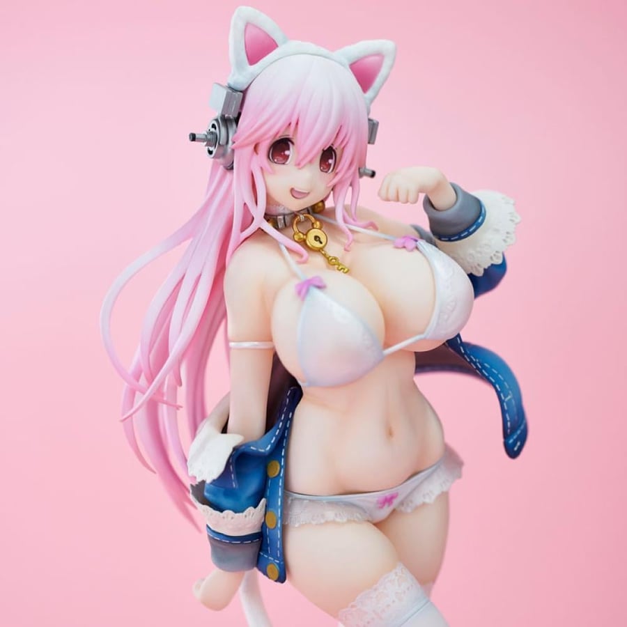 سوبر سونيكو – مجسم القطة البيضاء | Super Sonico figure – white cat ver