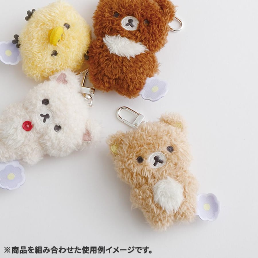 ريلاكوما دمية مع تعليقة اصدار الازهار |  BASIC RILAKKUMA Flower Edition mascot plushie