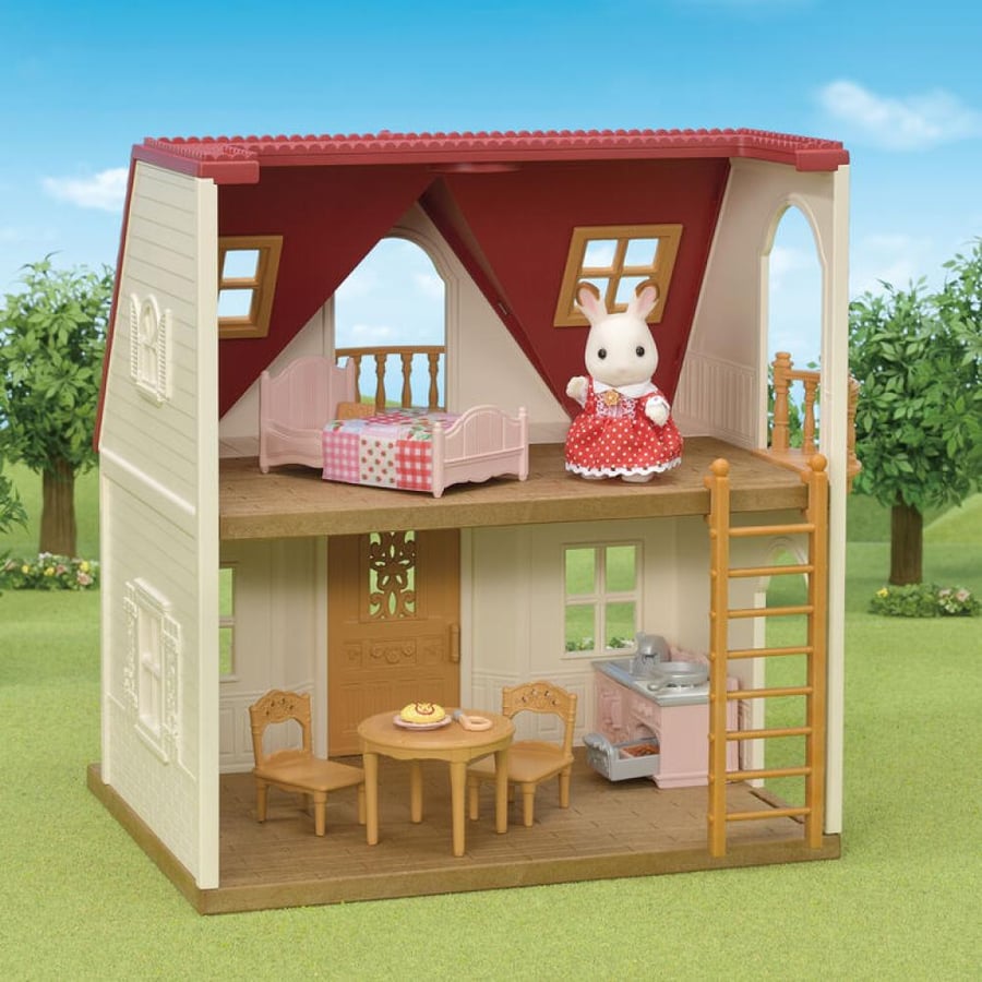 سلفانيان فاميليز الكوخ الدافئ | Sylvanian Families Red Roof Cozy Cottage Starter Home