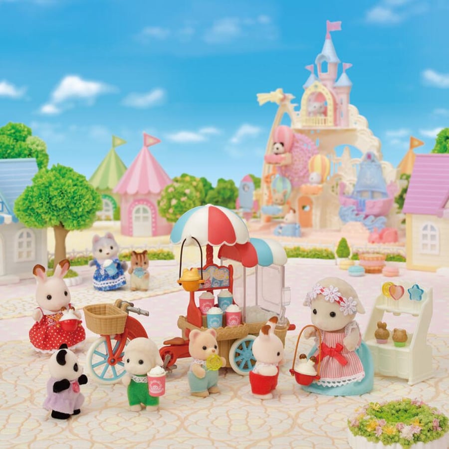 سلفانيان فاميليز كشك الفشار المتنقل | Sylvanian Families Popcorn Delivery Trike