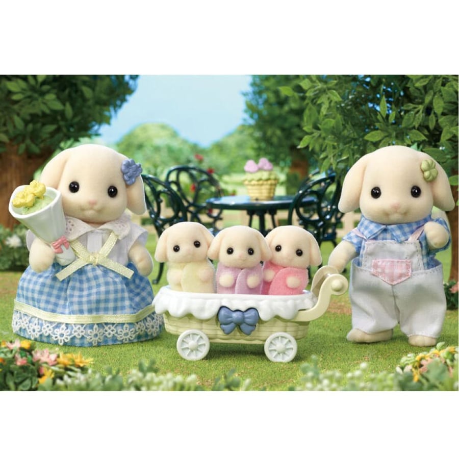 سلفانيان فاميليز عائلة فلورا الارنب  | Sylvanian Families  Flora Rabbit Family set