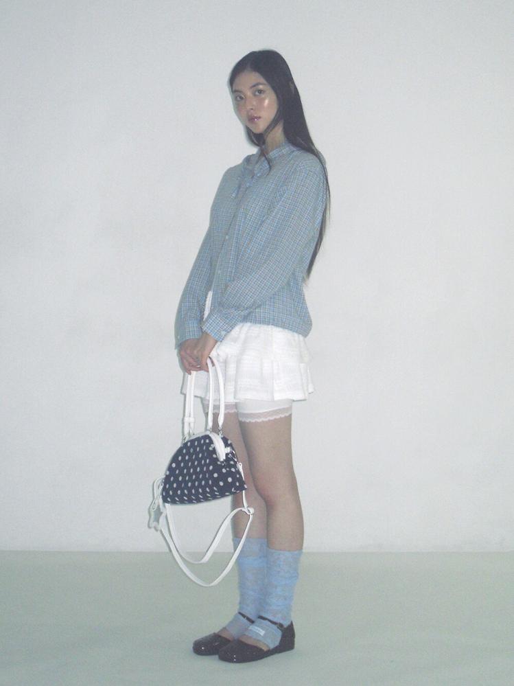 باد بلو حقيبة دامبلينغ بنقشة نقاط ناعمة | Bad Blue Dot Cozy Dumpling Bag