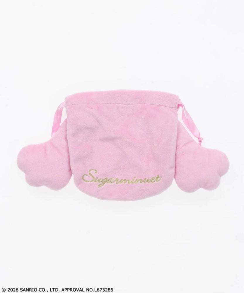 حقيبة برباط فرو شوقر مينويت فرو فلوكي | Sugar Minuet Fluffy Drawstring Pouch