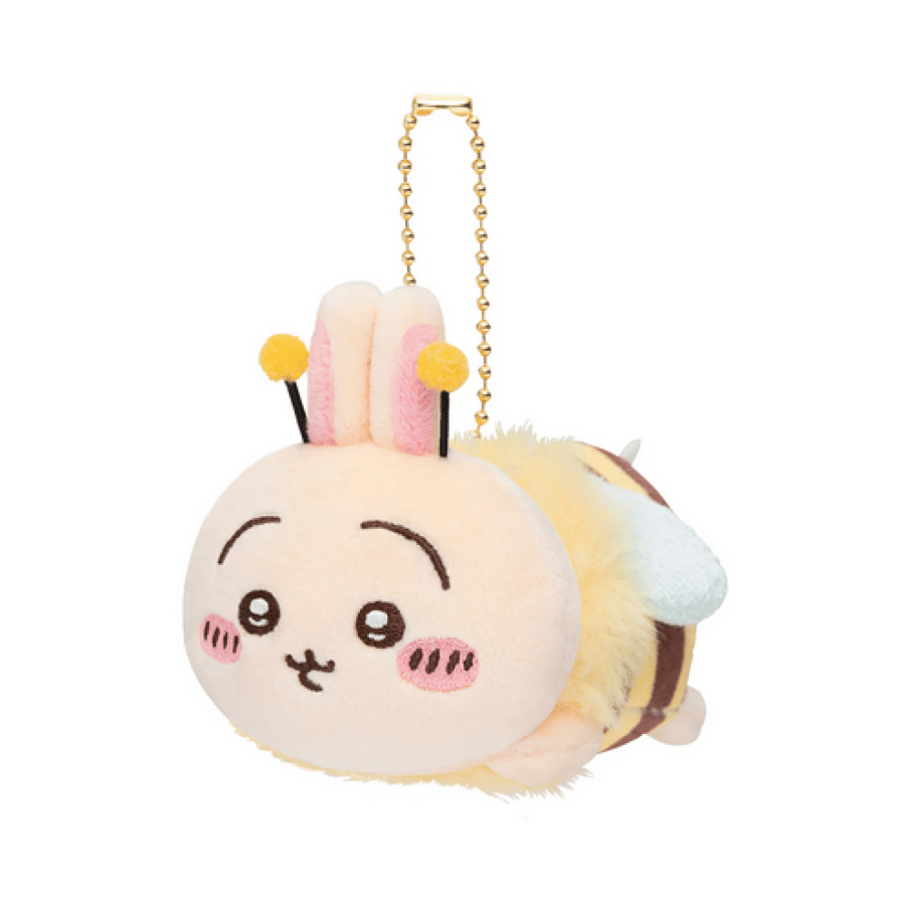 النحولة اوساغي دمية مع ميدالية | Chiikawa Bee Mascot (Rabbit)