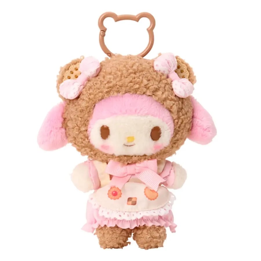 ماي ميلودي – دمية بحامل معدني (دب الكوكيز) | My melody – mascot holder (cookie fluffy bear)