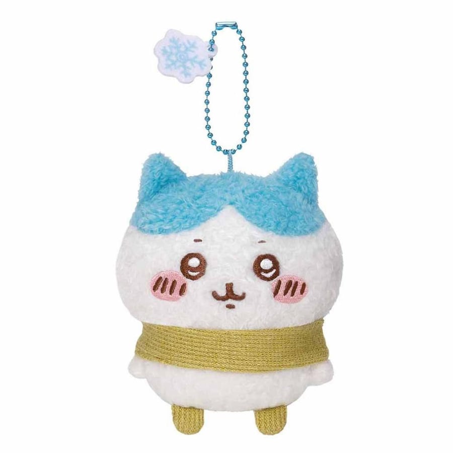تشييكاوا دمية بحامل معدني – الملابس الدافئة | Chiikawa – warm outfit mascot plushie