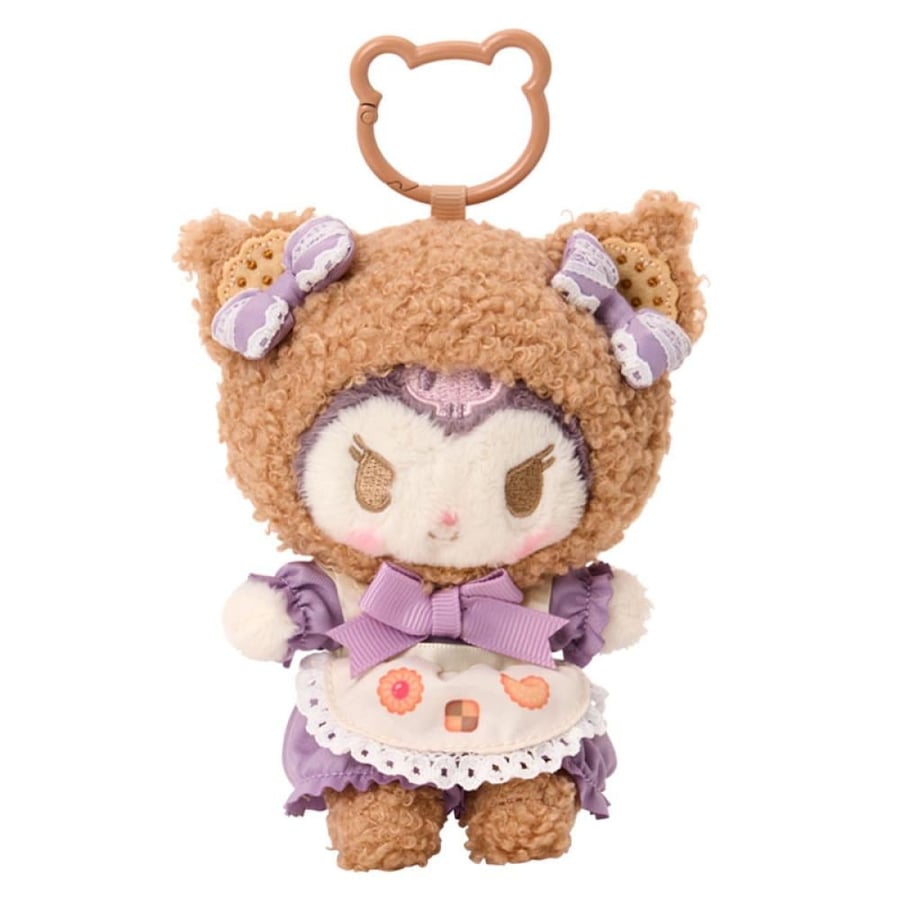 كورومي – دمية بحامل معدني (دب الكوكيز) | My Kuromi – mascot holder (cookie fluffy bear)