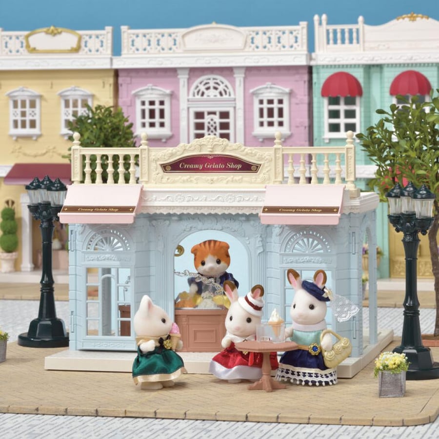 سلفانيان فاميليز متجر الجيلاتو والايسكريم | Sylvanian Families Town Series Creamy Gelato Shop