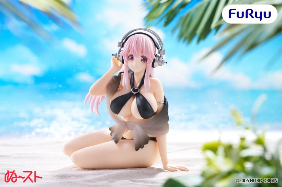 سوبر سونيكو مجسم نودلز ستوبر |  FURYU SONICOMI SUPER SONICO NOODLE STOPPER SONICO BLACK BIKINI VERSION FIGURE