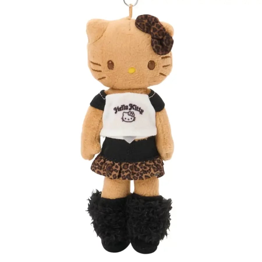 هيلوكيتي - دميه مع حامل معدني قيارو ستايل | Hello Kitty Mascot Holder Gal