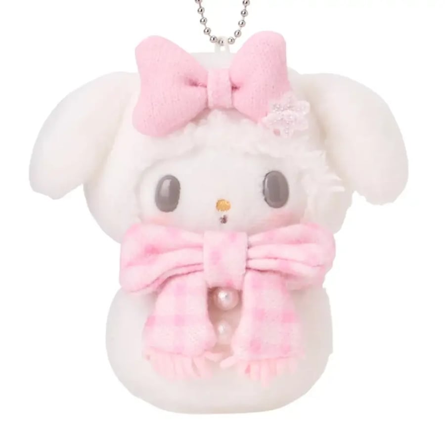 دمية ماي ميلودي اصدار رجل الثلج | My Melody Ramune & Mascot Holder (Snowman)