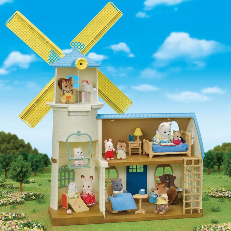 سلفانيان فاميليز مبنى الطاحونة | Sylvanian Families Celebration Windmill Gift Set,