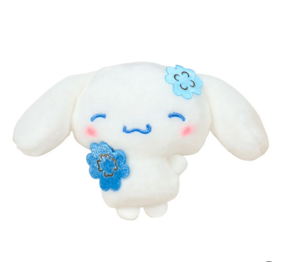 سينامو رول بروش عشوائي اصدار برسيمة الحظ الزرقاء | Cinamoroll Secret Mascot Brooch (Light Blue Clover)