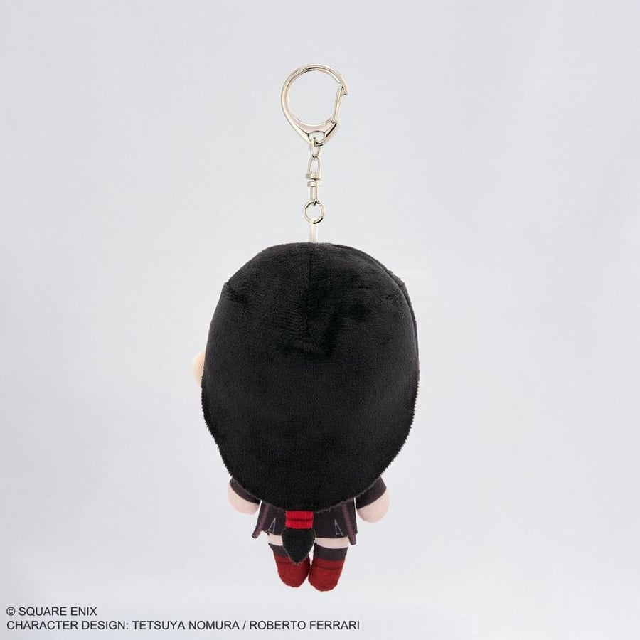 ُدمية قماشية صغيرة مع ميدالية تيفا |    Final Fantasy VII Rebirth – Pocket Peep Plush Keychain tifa