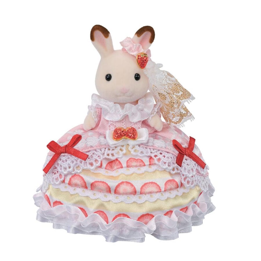 سلفانيان فاميليز عيد ميلاد سعيد مجسم فستان الكعكعة | Happy Birthday Flare: Strawberry Cake Dress
