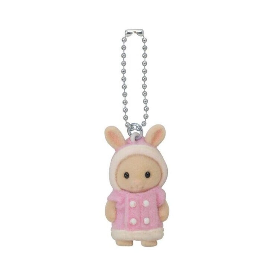 سلفانيان فاميليز ميدالية الارنب الحليبي | Sylvanian Families Milk Rabbit Keychain Charm Calico Critters