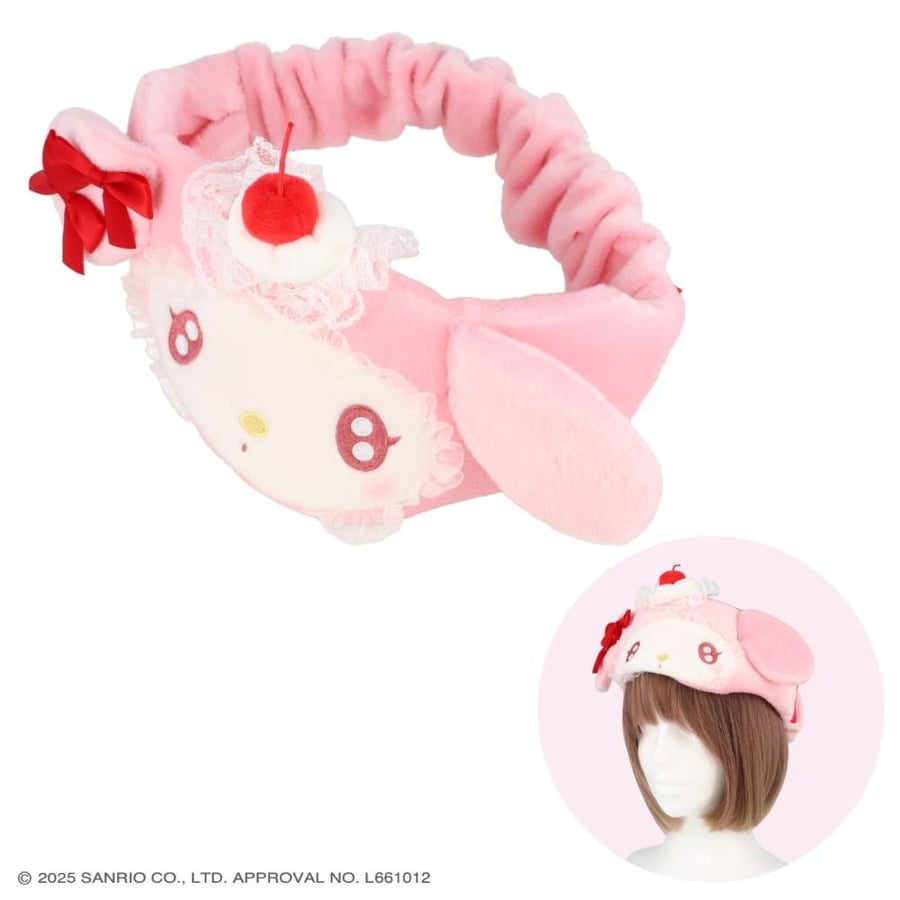 سانريو x شوبيدو ربطة براس اصدار كريمة الكرز | Sanrio Characters Whip Cherry Series Hair Turban