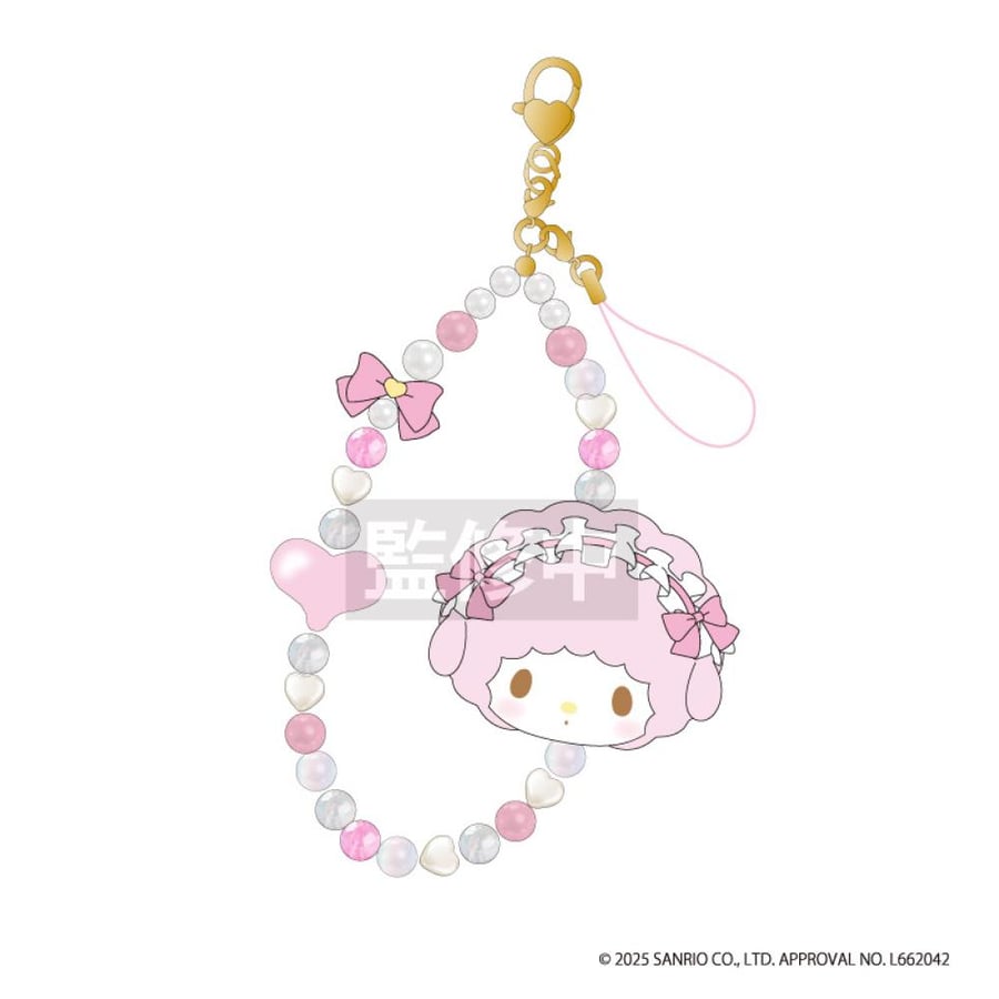 سانريو ماي سويت بيانو ميدالية | My Sweet Piano_Phone Strap with Plush Toy