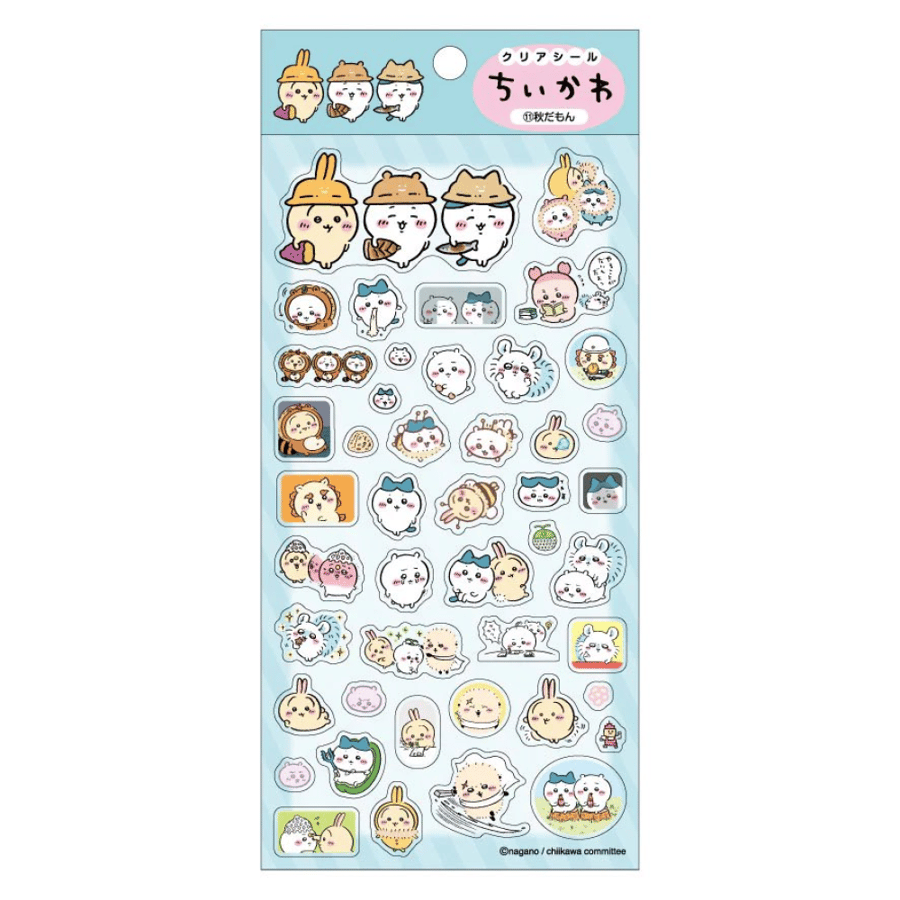 ملصقات تشيكاوا فصل الخريف | Ensky Chiikawa Clear Sticker Vol. 11: